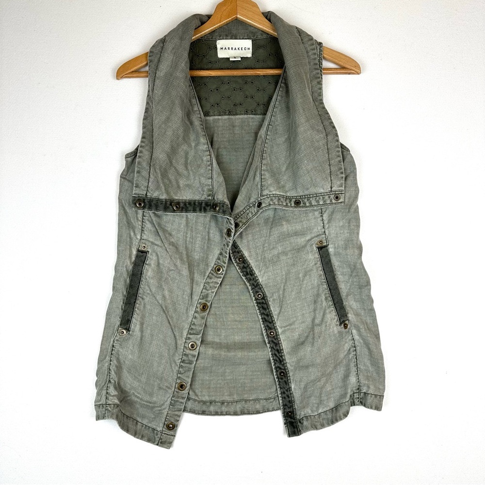 Marrakech Anthropologie Tombolo Distressed Oversized Vest